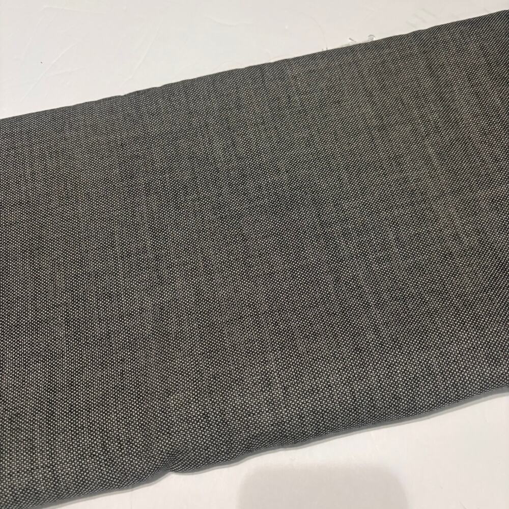 Black Gray Wool Poly Blend Fabric 60” Wide 3.75 Yds Birdseye Suiting
